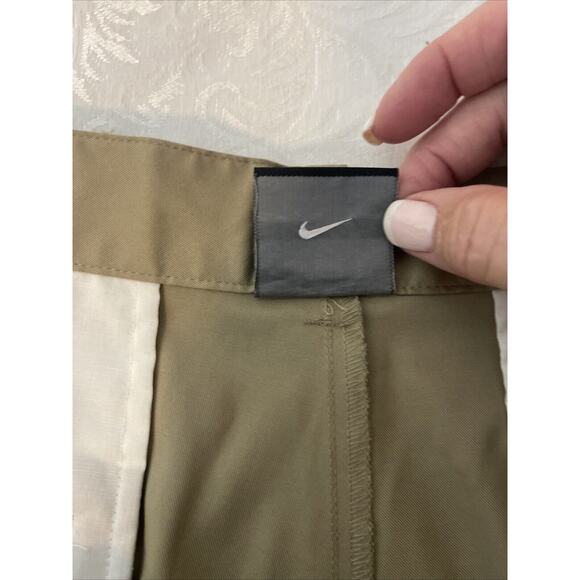 NIKE Golf Performance Pants Adult 38 x 34 Tan Dri-Fit Chino Stretch Khaki Sporty - Picture 6 of 8